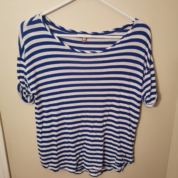 Juicy couture Blue and white stripes Loose tee M - Picture 6 of 9